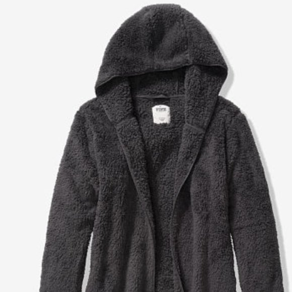 NWT VICTORIA SECRET NAVY CARDIGAN SHERPA - Picture 3 of 8